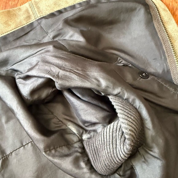 Veda Brown Speckled asymmetrical leather zip front jacket - Picture 6 of 8